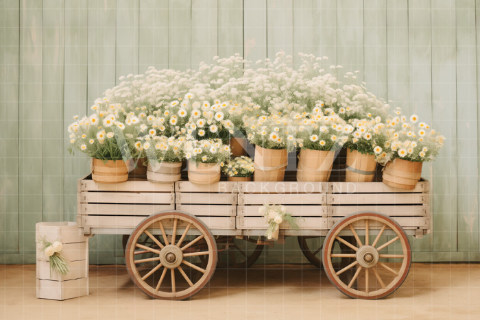 Fabric Photography Background Easter Scenery / Backdrop 5223