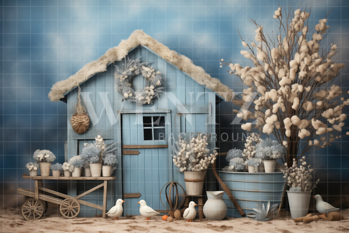 Fabric Photography Background Easter Scenery / Backdrop 5225