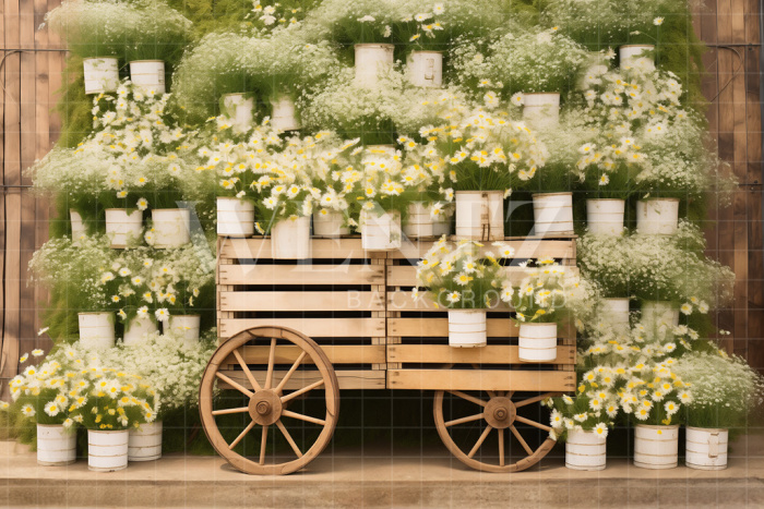 Fabric Photography Background Easter Scenery / Backdrop 5228