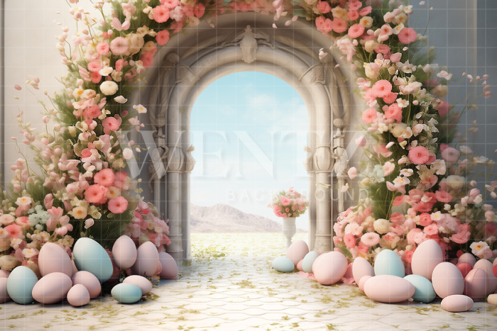 Fabric Photography Background Easter Scenery / Backdrop 5231