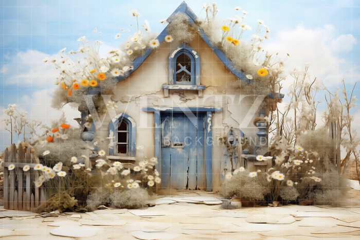 Fabric Photography Background Easter Scenery / Backdrop 5232