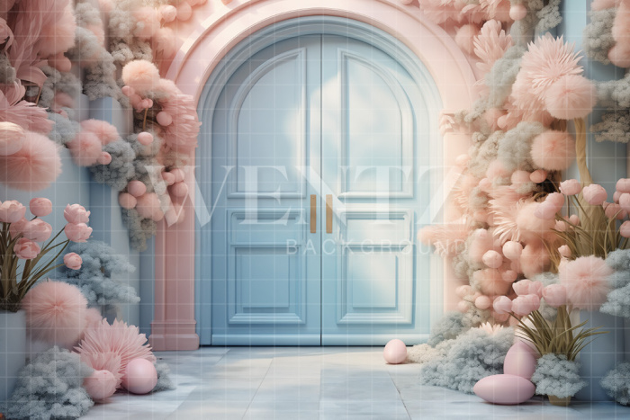 Fabric Photography Background Easter Scenery / Backdrop 5236