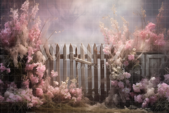 Fabric Photography Background Easter Scenery / Backdrop 5237