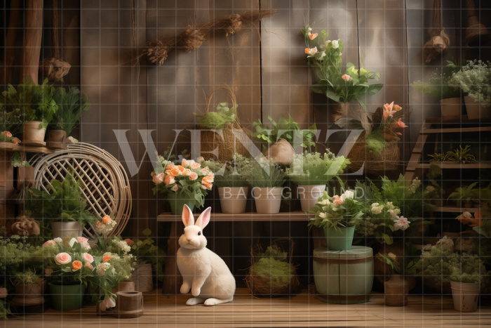 Fabric Photography Background Easter / Backdrop 5243