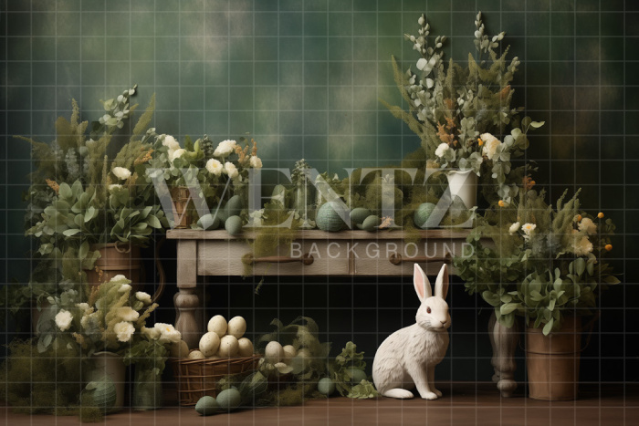 Fabric Photography Background Easter Green / Backdrop 5246