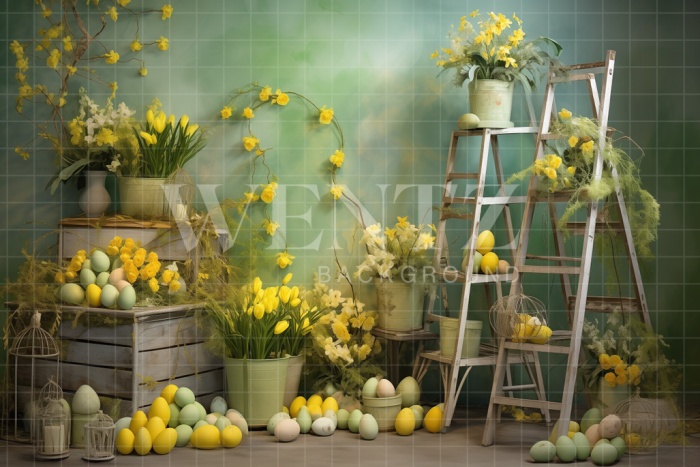 Fabric Photography Background Easter / Backdrop 5254