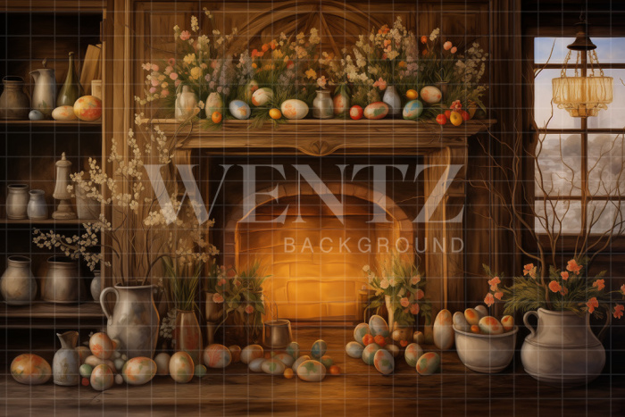 Fabric Photography Background Easter / Backdrop 5268