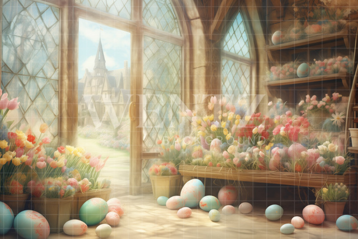 Fabric Photography Background Easter / Backdrop 5291