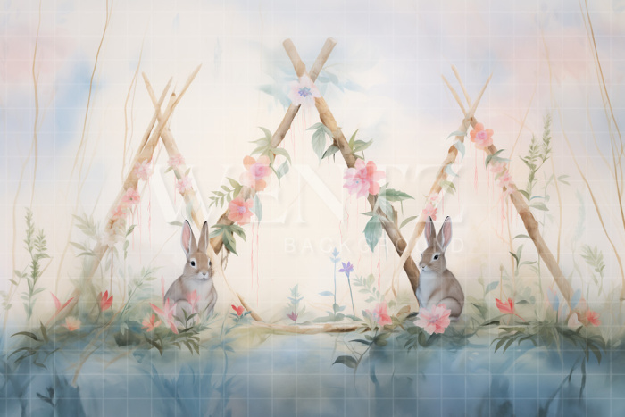 Fabric Photography Background Easter / Backdrop 5307