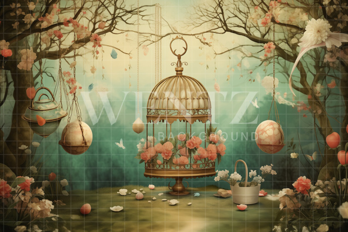 Fabric Photography Background Easter / Backdrop 5309