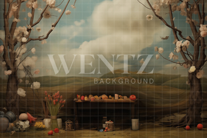 Fabric Photography Background Easter / Backdrop 5339