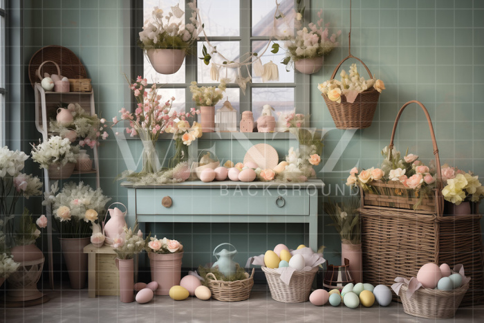 Fabric Photography Background Easter / Backdrop 5349