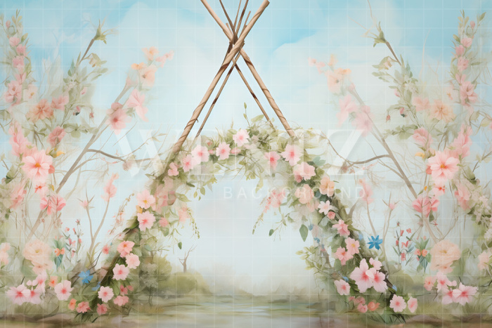 Fabric Photography Background Easter / Backdrop 5356