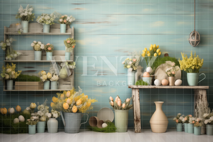 Fabric Photography Background Easter / Backdrop 5359