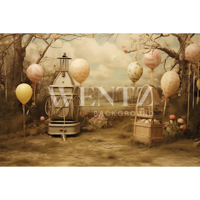 Fabric Photography Background Easter / Backdrop 5421