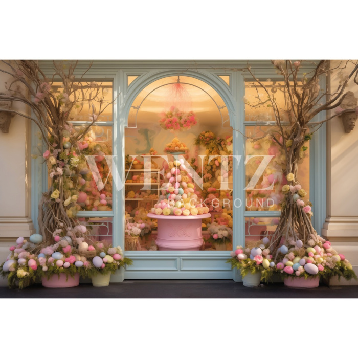 Fabric Photography Background Easter Store / Backdrop 5444