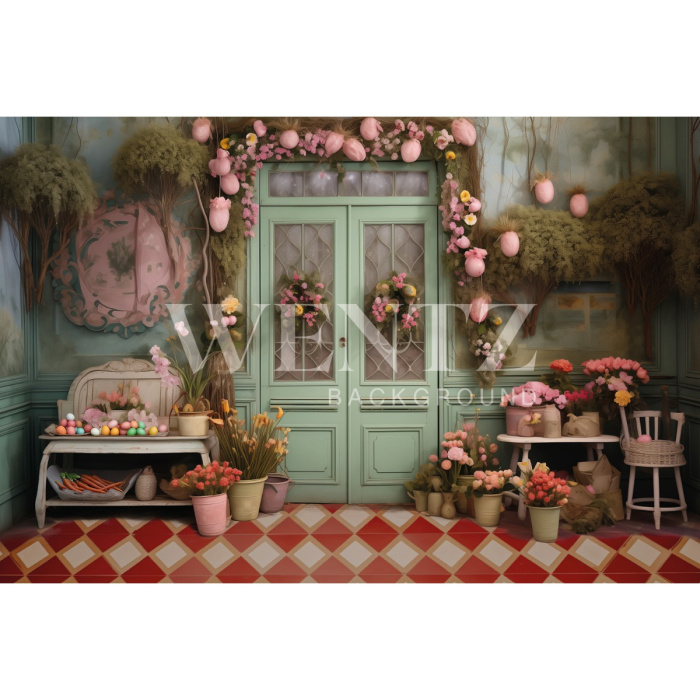 Fabric Photography Background Easter / Backdrop 5462