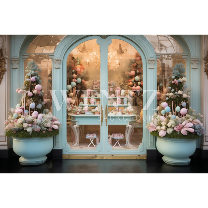 Fabric Photography Background Easter Store / Backdrop 5480