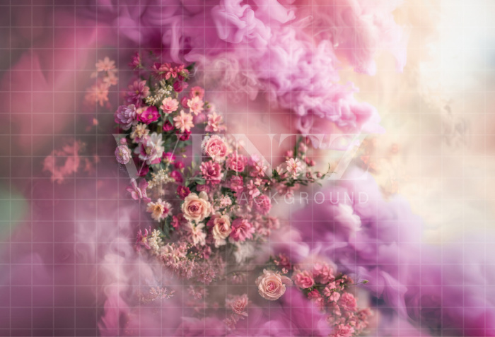 Fabric Photography Background Fine Art Floral / Backdrop 6398