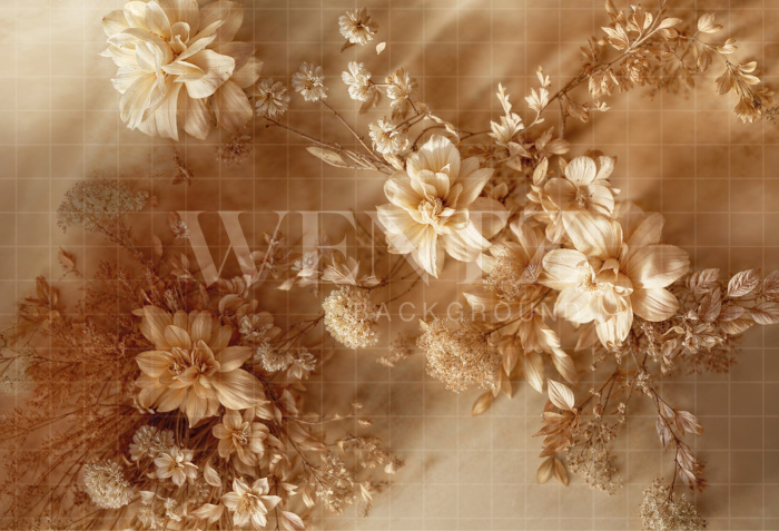 Fabric Photography Background Mother's Day Floral / Backdrop 6840