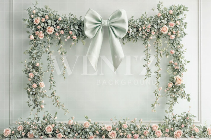 Fabric Photography Background Mother's Day Floral Arch / Backdrop 6912