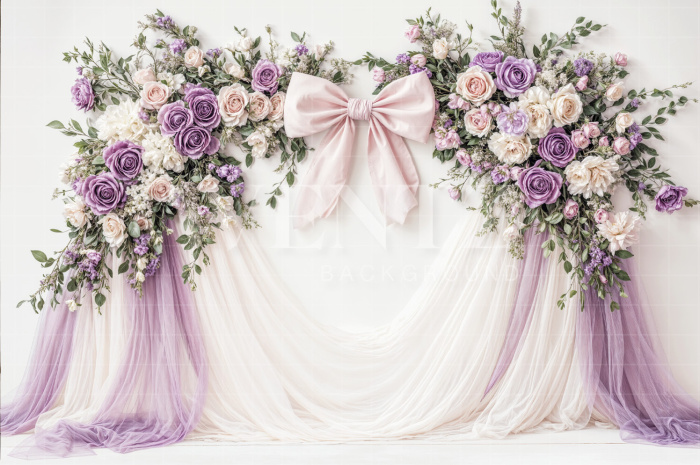 Fabric Photography Background Mother's Day Floral Arch / Backdrop 6913