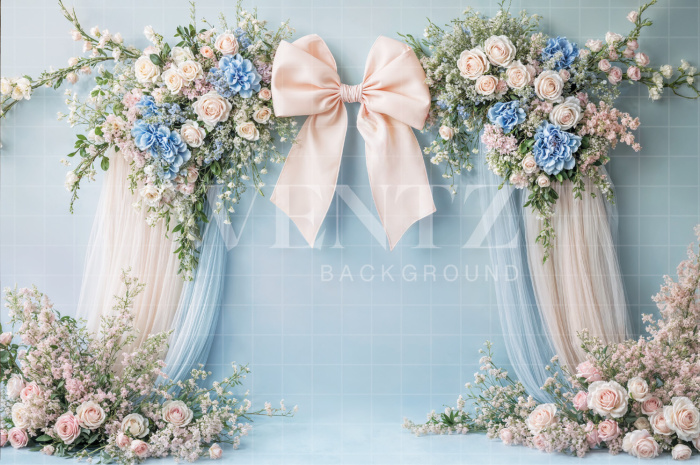 Fabric Photography Background Mother's Day Floral Arch / Backdrop 6915