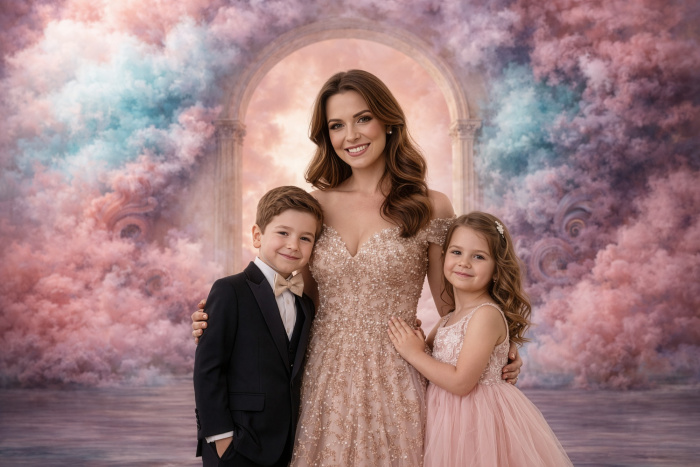 Fabric Photography Background Mother's Day Arch / Backdrop 8117