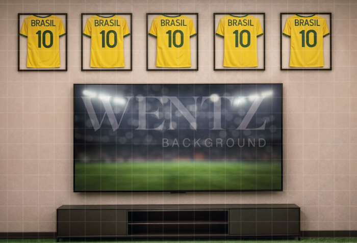 Fabric Photography Background Soccer World Cup / Backdrop 8193