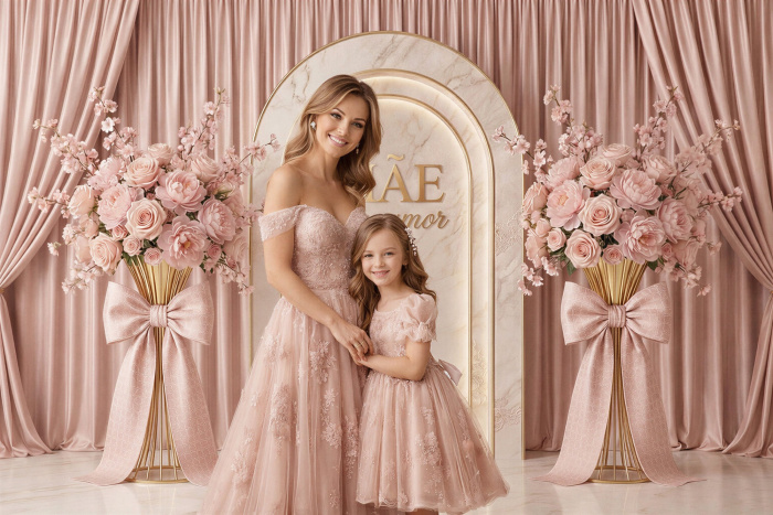 Fabric Photography Background Mother's Day Arch / Backdrop 8241