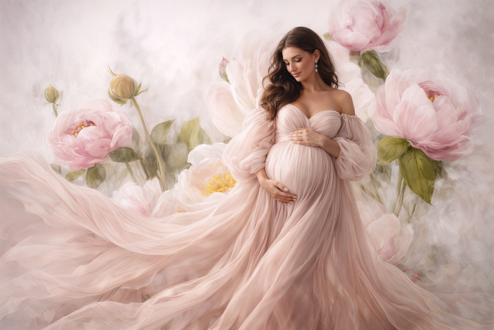 Fabric Photography Background Mother's Day Floral Fine Art / Backdrop 8244