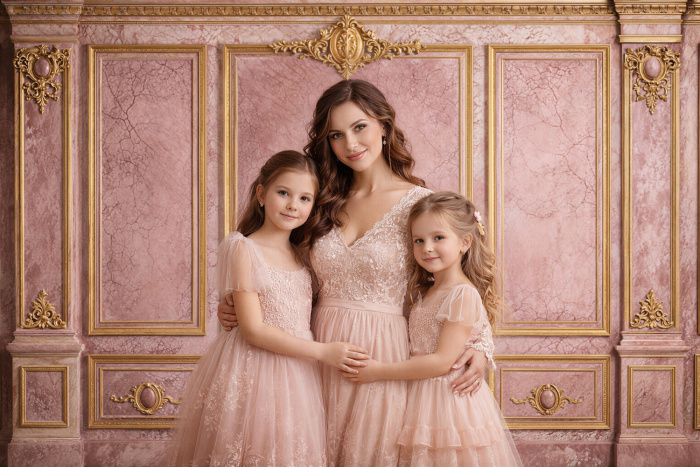 Fabric Photography Background  Mother's Day Boiserie / Backdrop 8253