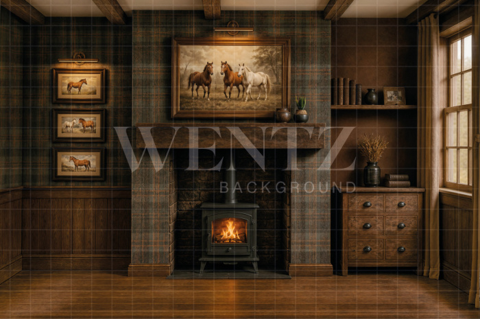 Fabric Photography Background Father's Day Room / Backdrop 8419