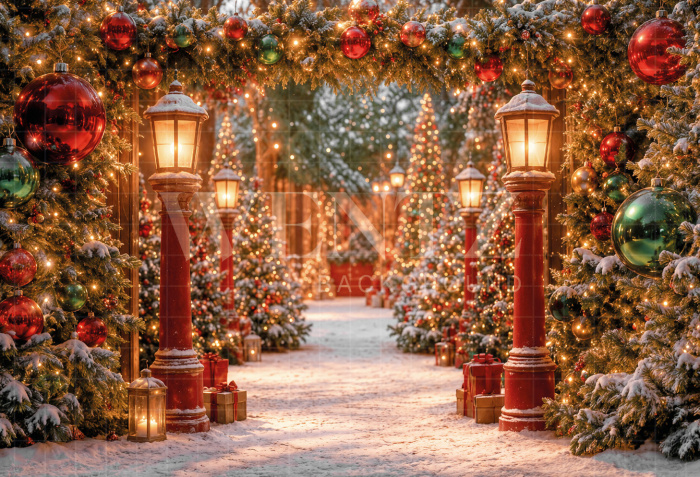 Fabric Photography Background Christmas / Backdrop 8545