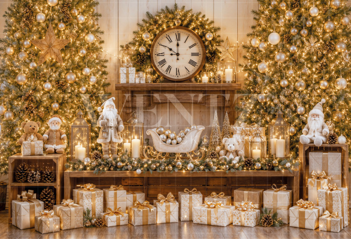 Fabric Photography Background Christmas / Backdrop 8556