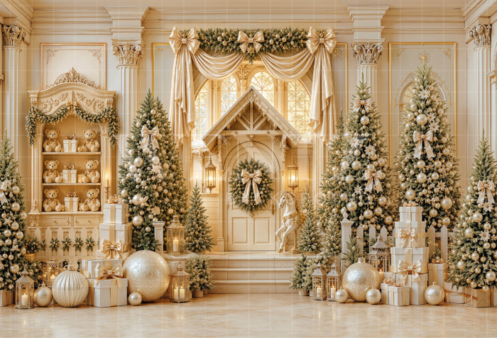 Fabric Photography Background Christmas / Backdrop 8860