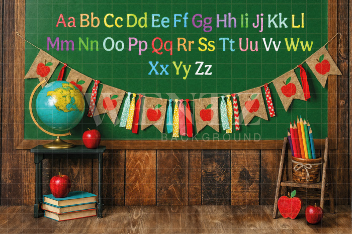 Fabric Photography Background ABC/ Backdrop 7597