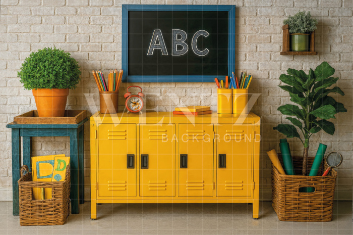 Fabric Photography Background ABC/ Backdrop 7601