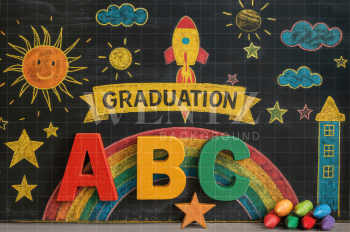 Fabric Photography Background ABC/ Backdrop 7629