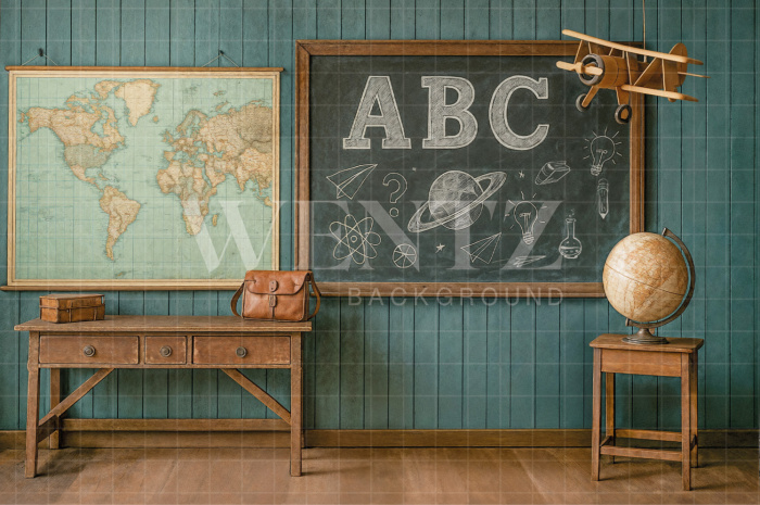 Fabric Photography Background ABC/ Backdrop 7854