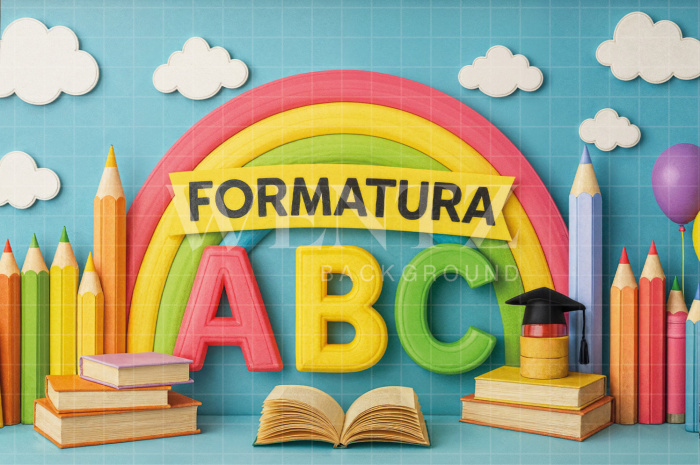 Fabric Photography Background ABC/ Backdrop 7855