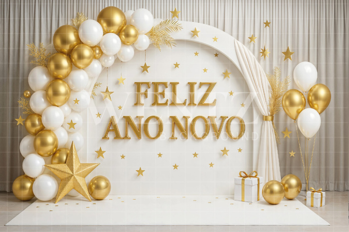 Fabric Photography Background New Year / Backdrop 7796