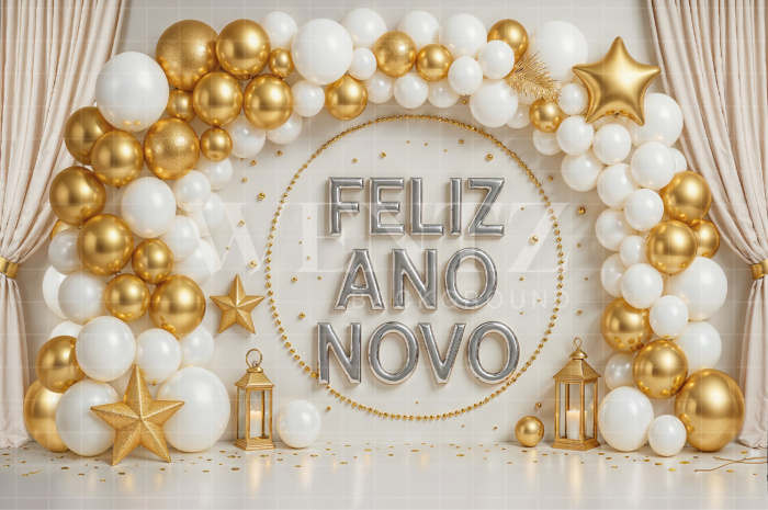 Fabric Photography Background New Year / Backdrop 7807