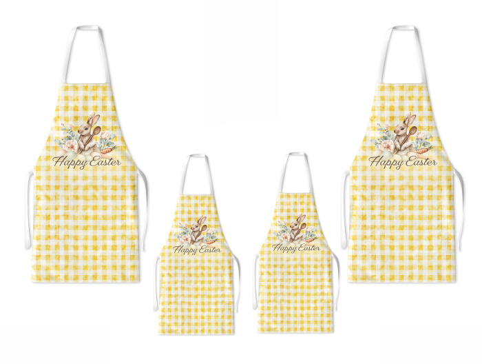 Kit 4 Family Aprons Easter / AW59