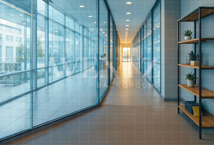 Fabric Photography Background Office corridor / Backdrop 7499