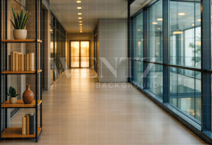 Fabric Photography Background Office corridor / Backdrop 7502