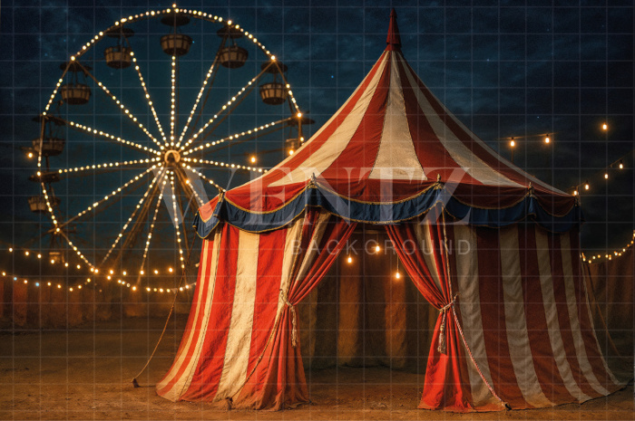 Fabric Photographic Background Children's Day Circus / Backdrop 7805