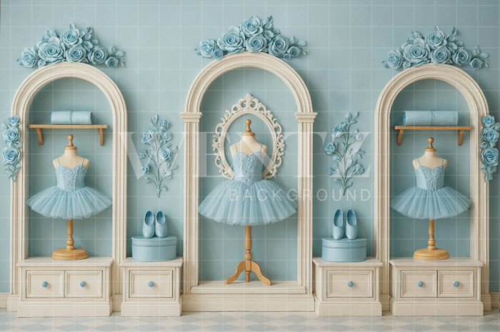 Fabric Photography Background Ballet Costumes Children's Day / Backdrop 7714