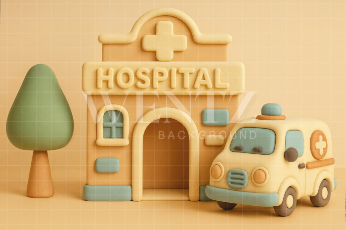 Fabric Photography Background Children's Hospital Children's Day / Backdrop 7725