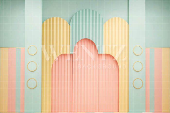 Fabric Photography Background Children's Day / Backdrop 7740